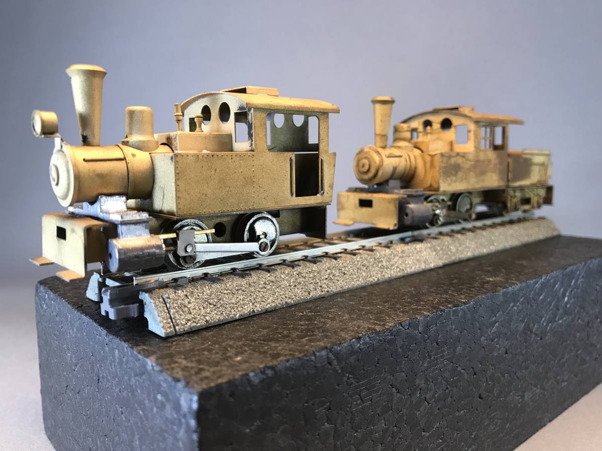 つぼみ堂模型店製　自由形　Ｂタンク＋Ｂテンダー　（２両セット、未塗装、動力なし）
