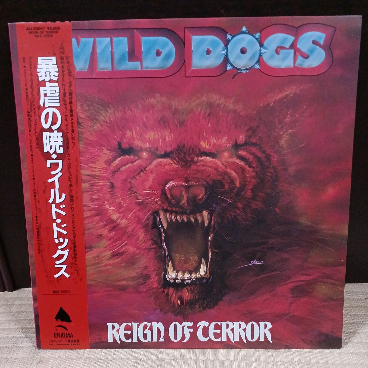  Crumble Dog 廃盤 レア ワイルド・トッグズ／暴虐の暁 日本盤帯付きレコード WILD DOGS/REIGN