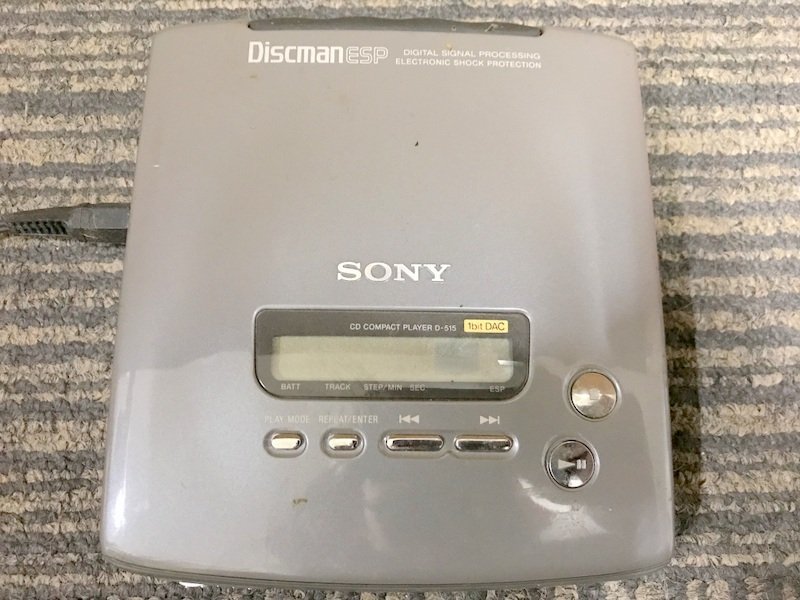 通電動作未確認】SONY Discman D-515 ポータブルCDプレーヤー ディスク