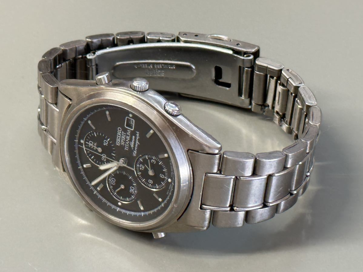1円〜◇SEIKO セイコー SPIRIT スピリット TITANIUM チタン 7T32-6000