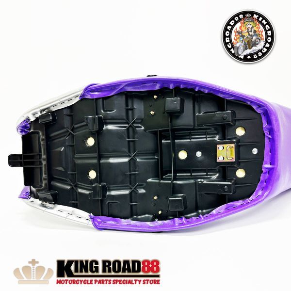 【新商品■限定カラー■数量限定 】カワサキ / ゼファー400 Ⅰ型・Ⅱ型 前期 / ZR400C ☆ 3段シート / シルバー パープル / 三段シート　_6