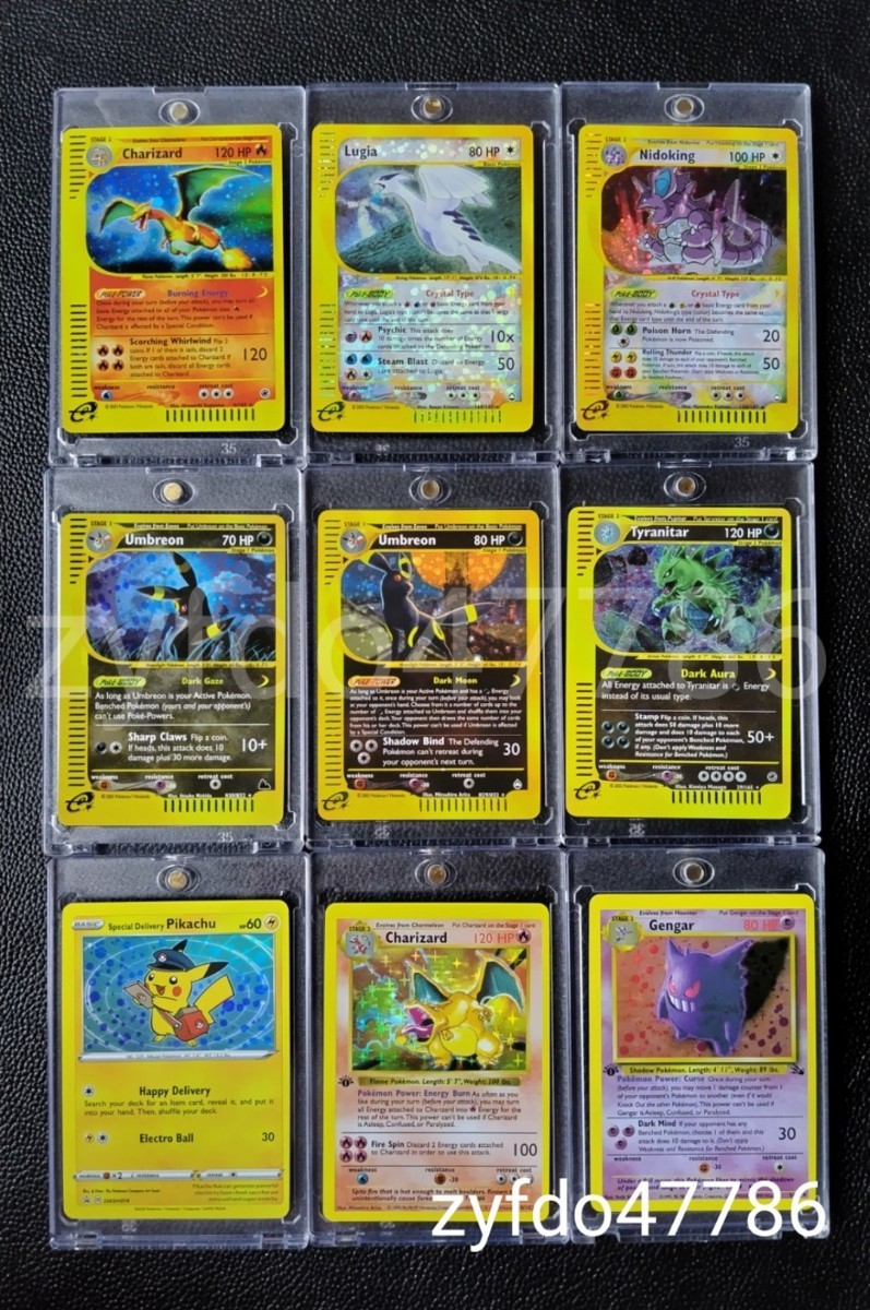 本物保証，限定セール ポケモンカード ピカチュウ リザードン ゲンガー ブラッキー Umbreon Lugia Pikachu Gengar charizard pokmon card 英語 海外 eシリーズ(シングルカード)｜売買されたオークション情報、yahooの商品情報をア シングルカード