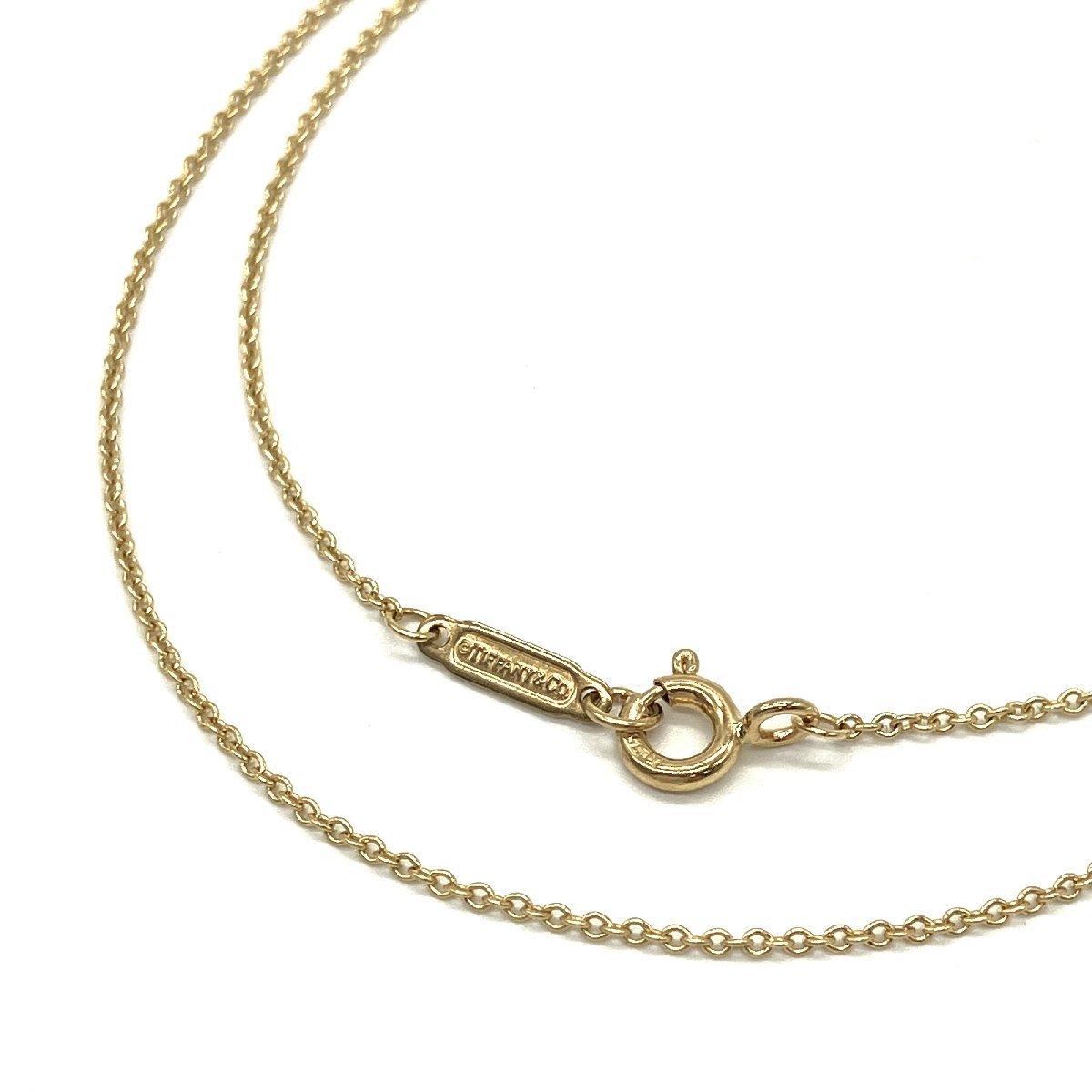 Tiffany&Co. ティファニー チェーン ネックレス 45.5cm K18 YG 