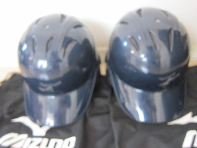軟式野球用両耳ヘルメット　モデル　２HA-388　J.S.B.B.公認　サイズM　セーフティマークシール付き2個セット　■ユースド_1