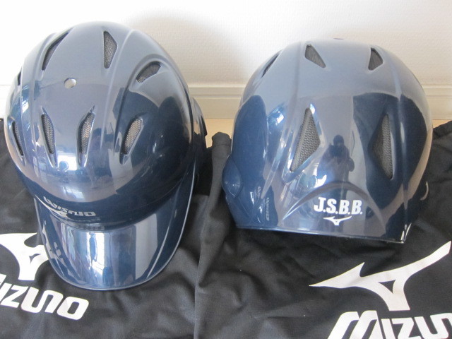 軟式野球用両耳ヘルメット　モデル　２HA-388　J.S.B.B.公認　サイズM　セーフティマークシール付き2個セット　■ユースド_3