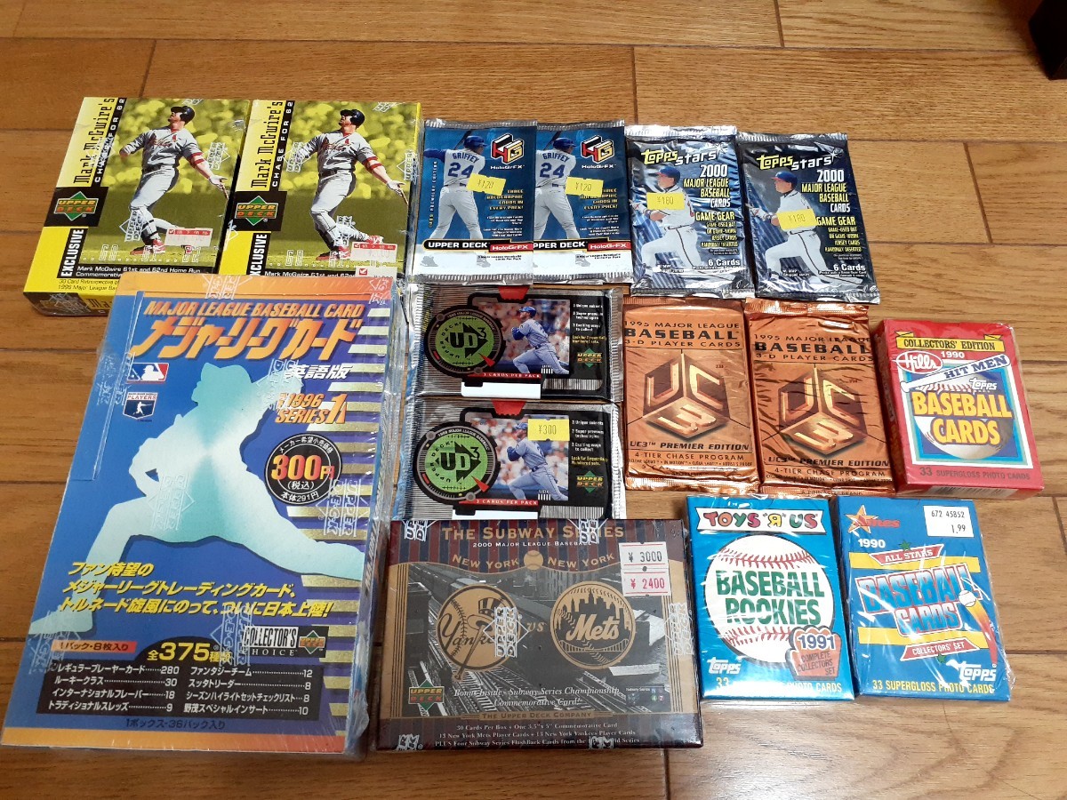 MLB 0 1 ボックス未開封 (90 未開封シュリンク付き 大量 MLB 未開封