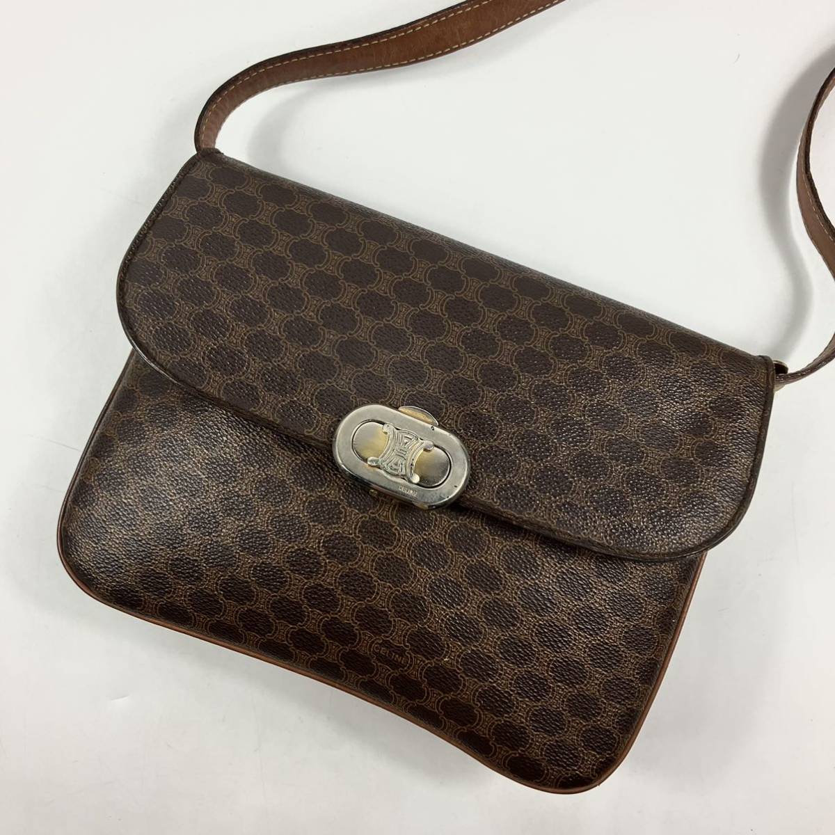 CELINE マカダム セリーヌ ショルダーバッグ | solo ワンショルダー 