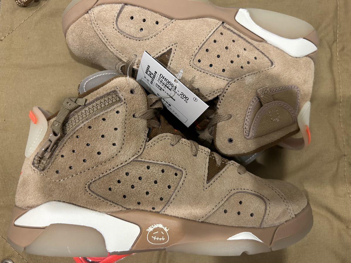 Travis Scott × Nike PS Air Jordan 6 British Khaki トラヴィス 