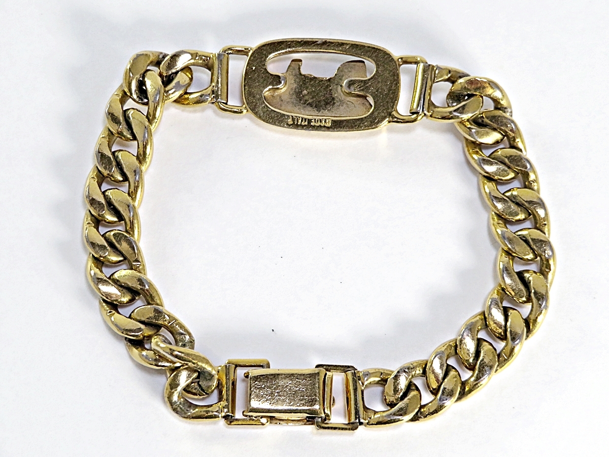 CELINE セリーヌ ヴィンテージ ブレスレット ゴールドカラー