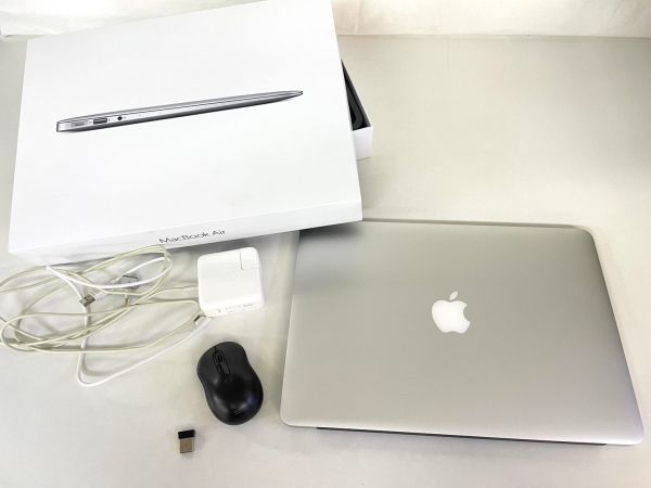 B325-K51-256 Apple アップル MacBook Air A1466 ノートPC ノートパソコン 13インチ 通電/初期化OK コード/マウス/箱付き②