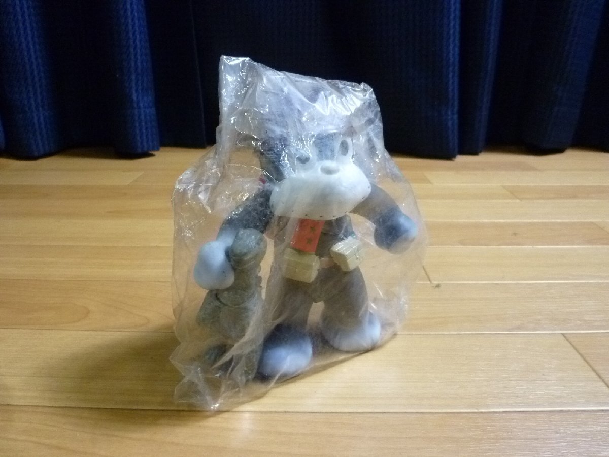 △ マルサン のらくろ 上等兵 ? 怪獣付き ソフビ 人形 1969 当時物