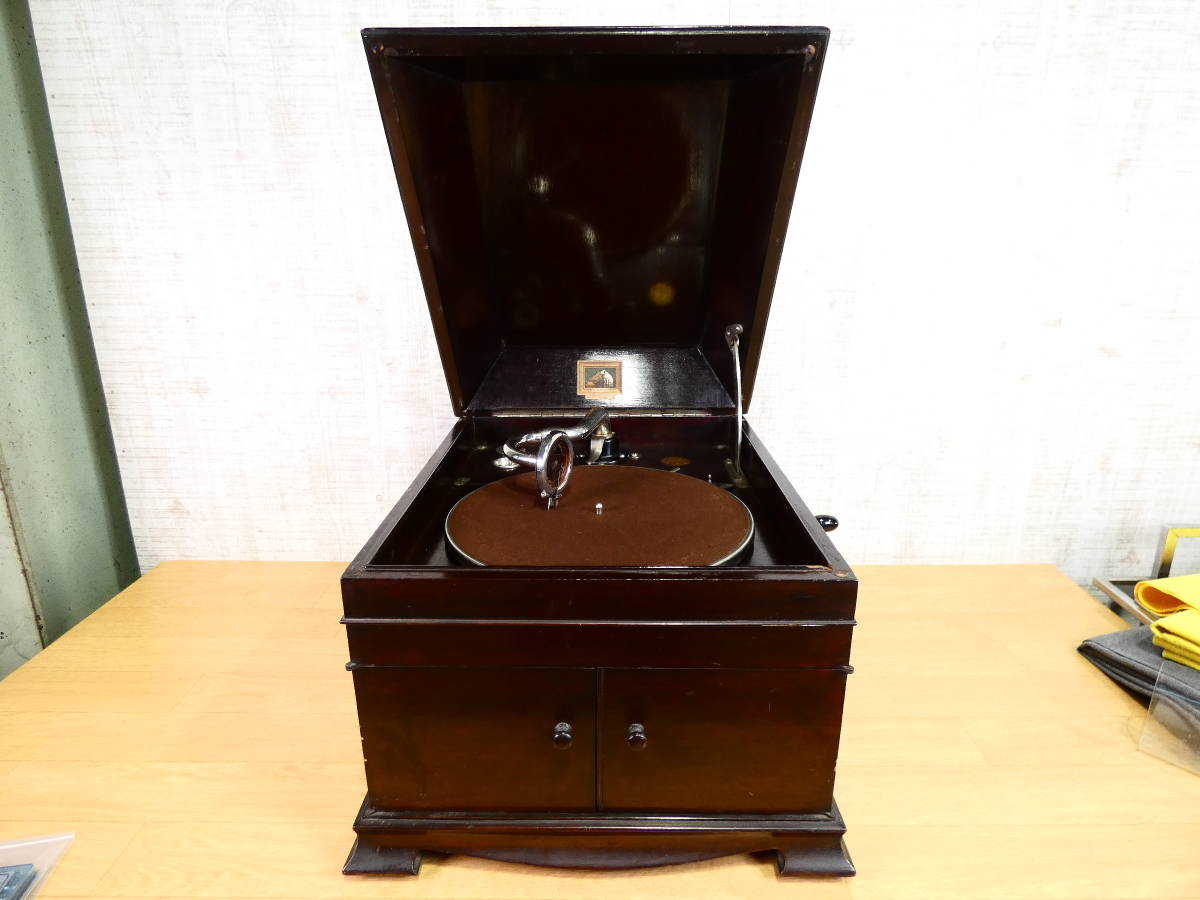 GRAMOPHONE グラモフォン 蓄音機 model:126 / No.4 HIS MASTER'S VOICE 音響機器 オーディオ ※現状渡し/再生OK！ @160 (9)