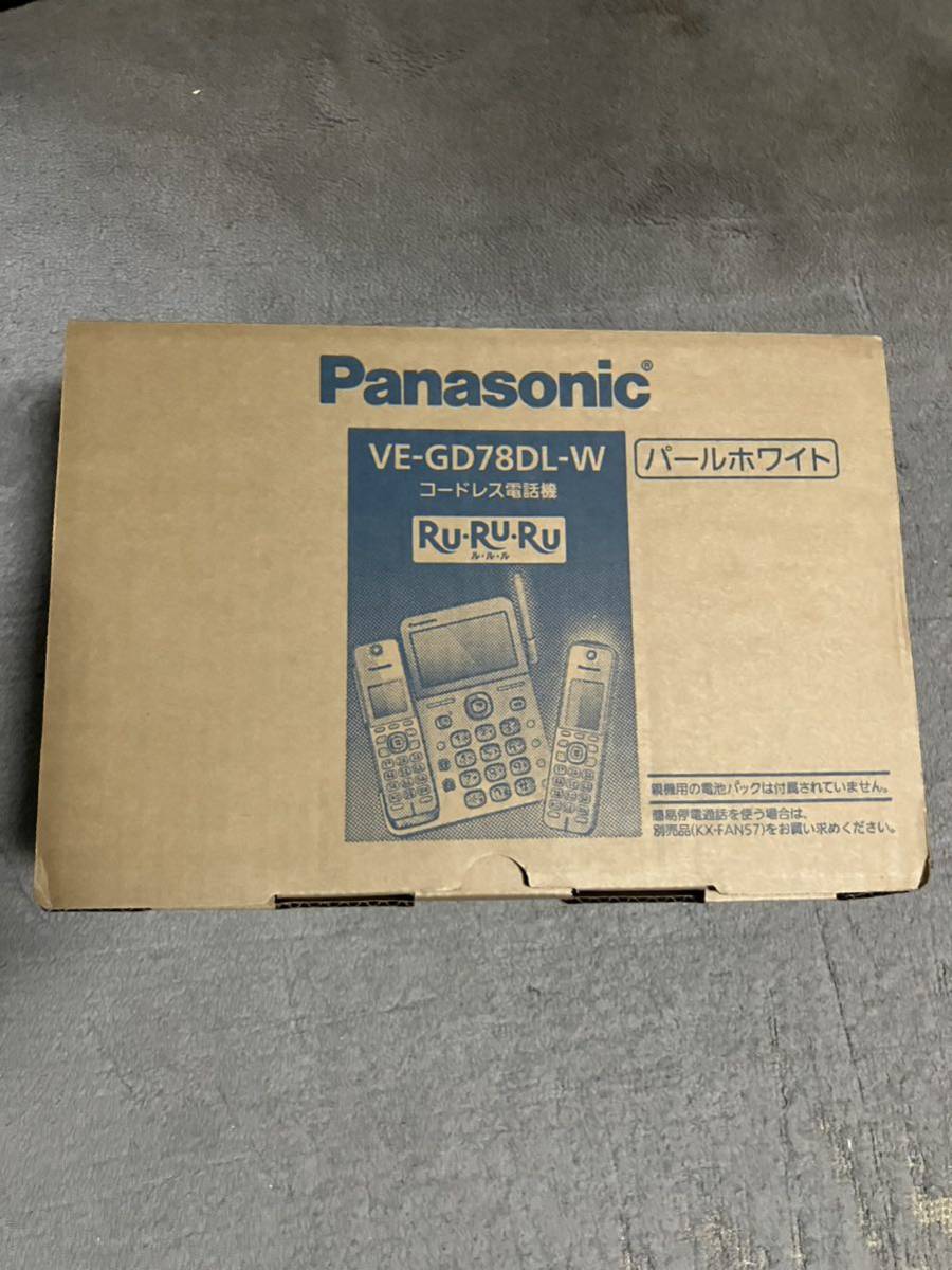 お買い得，品質保証 正規品 パナソニックPanasonic デジタルコードレス電話機 子機１台付き パールホワイト VE-GD78DL-W VEGD78DLW(電話機一般)｜売買されたオークション情報、yahooの商品情報をアーカイブ公開 - オーク 電話機一般