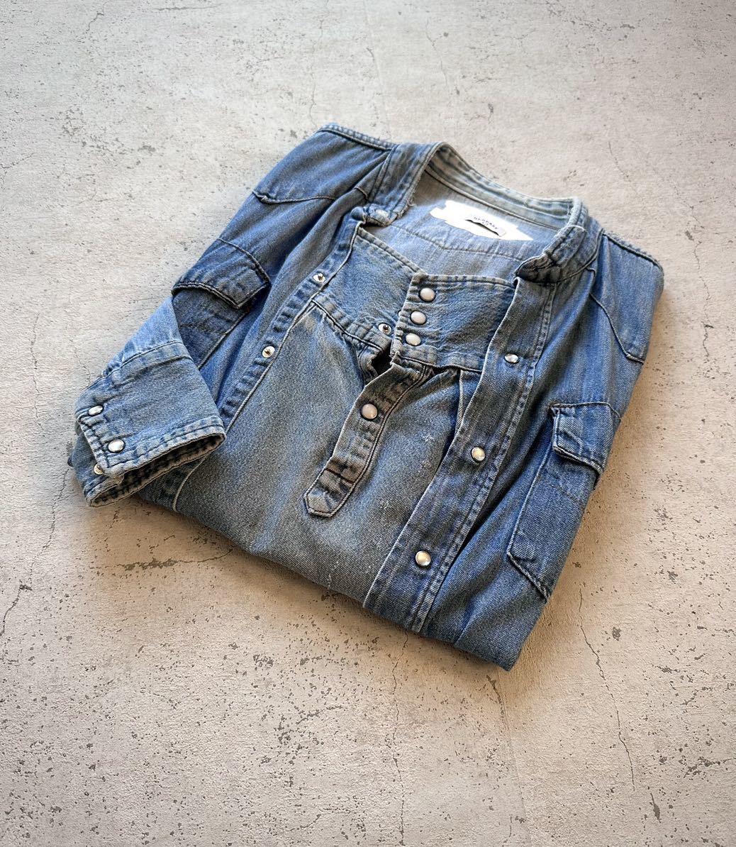 “ OLDPARK ” USA VINTAGE REMAKE DENIM WESTERN SHIRT オールドパーク ビンテージリメイク デニム ウエスタンシャツ オールド オリジナル