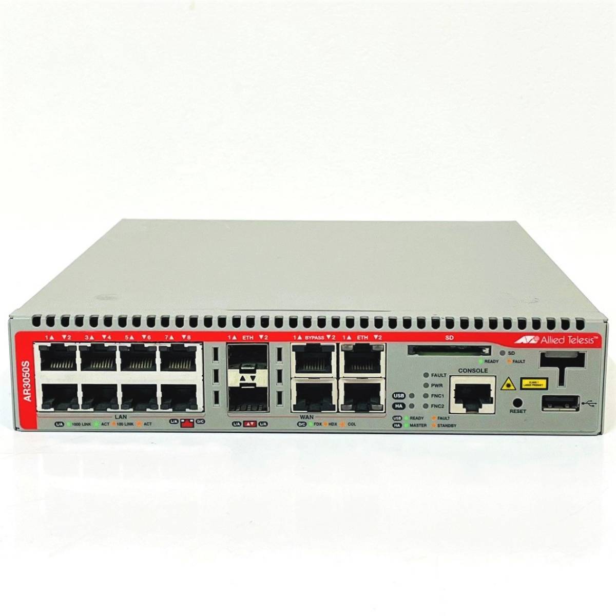 A06【通電OK】Allied Telesis AT-AR3050S アドバンスト セキュア VPN アクセス ルーター DPIエンジン WAN回線 通信機器 アライドテレシス