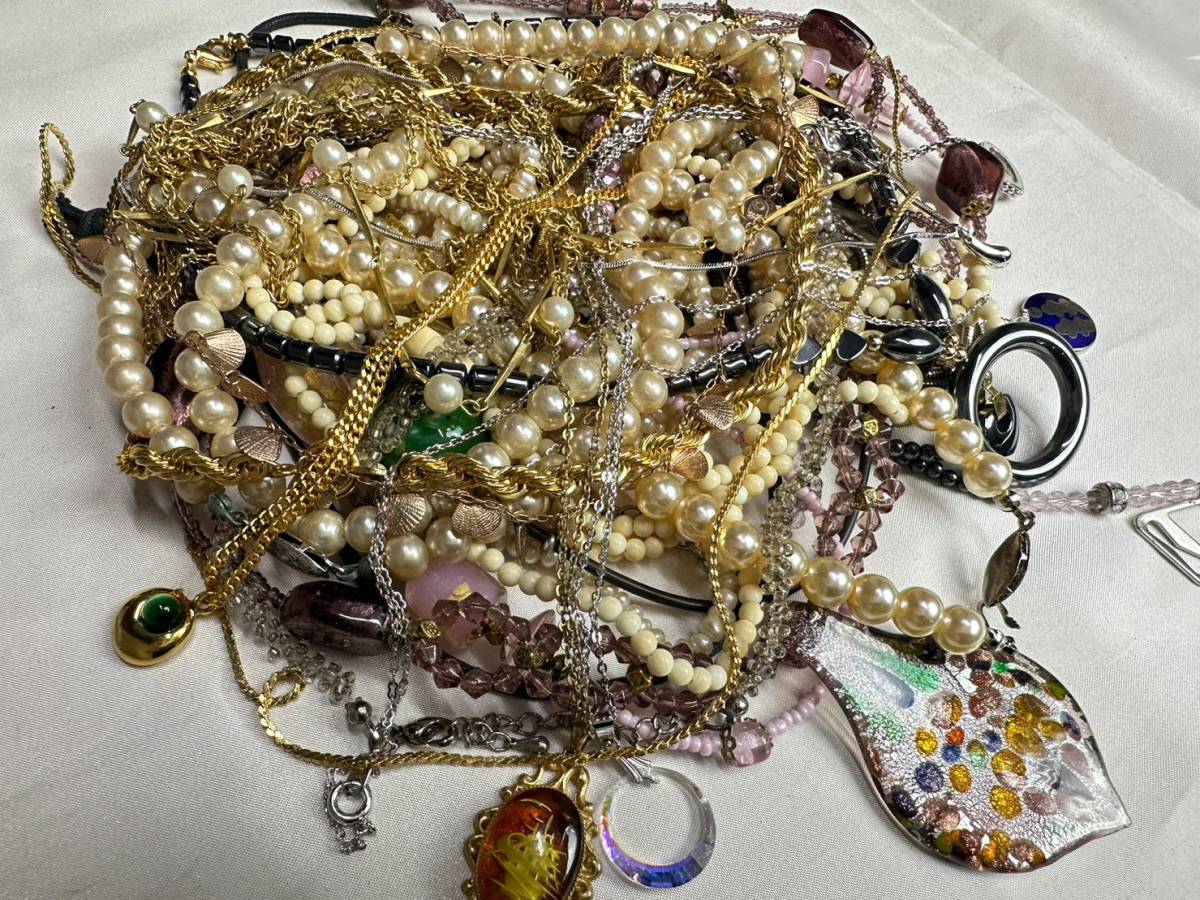ネックレス アクセサリー まとめ 大量 セット パール系 べっ甲系 