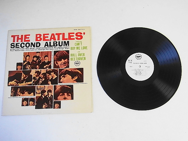 美品！プロモ用☆見本盤・非売品☆白ラベルLP☆◆☆日本独自編集【ビートルズNo．2！ THE BEATLES SECOND ALBUM】（EAS-70101）