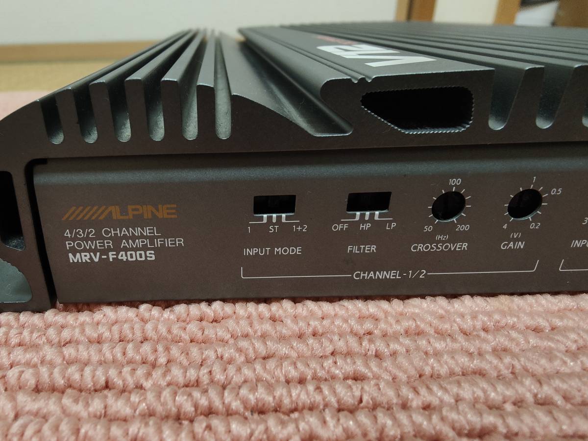 ALPINE 4/3/2チャンネル パワーアンプ V12シリーズ MRV-F400S ALPINE 4⁄3⁄
