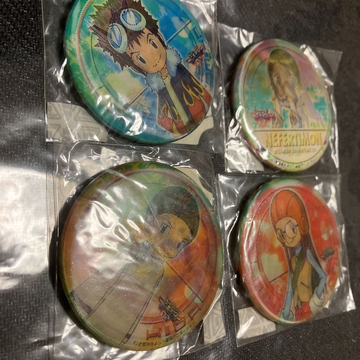 希少 デジモン アドベンチャー ドでか 缶バッジ 02 セミコンプ グッズ