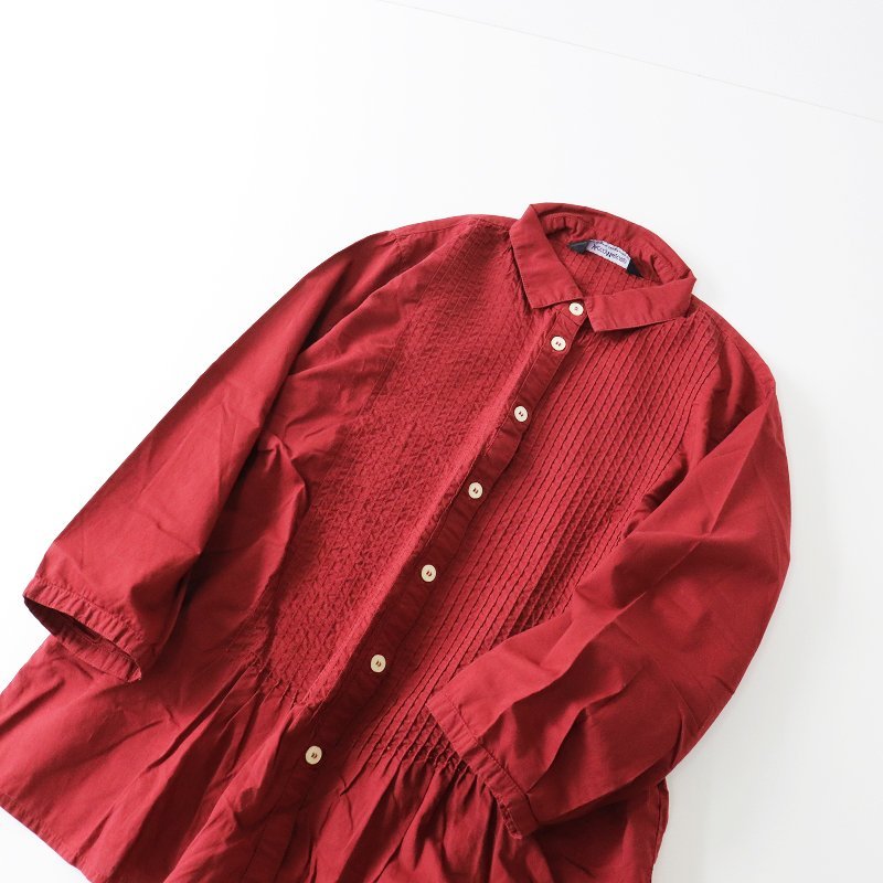 YACCOMARICARD ヤッコマリカルド コットン ピンタック 長袖シャツ 1