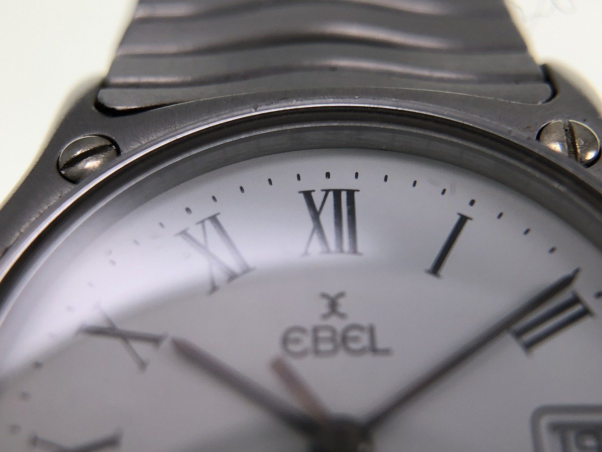 エベル EBEL クラシックウェーブ 時計 メンズ デイト クオーツ 不動品