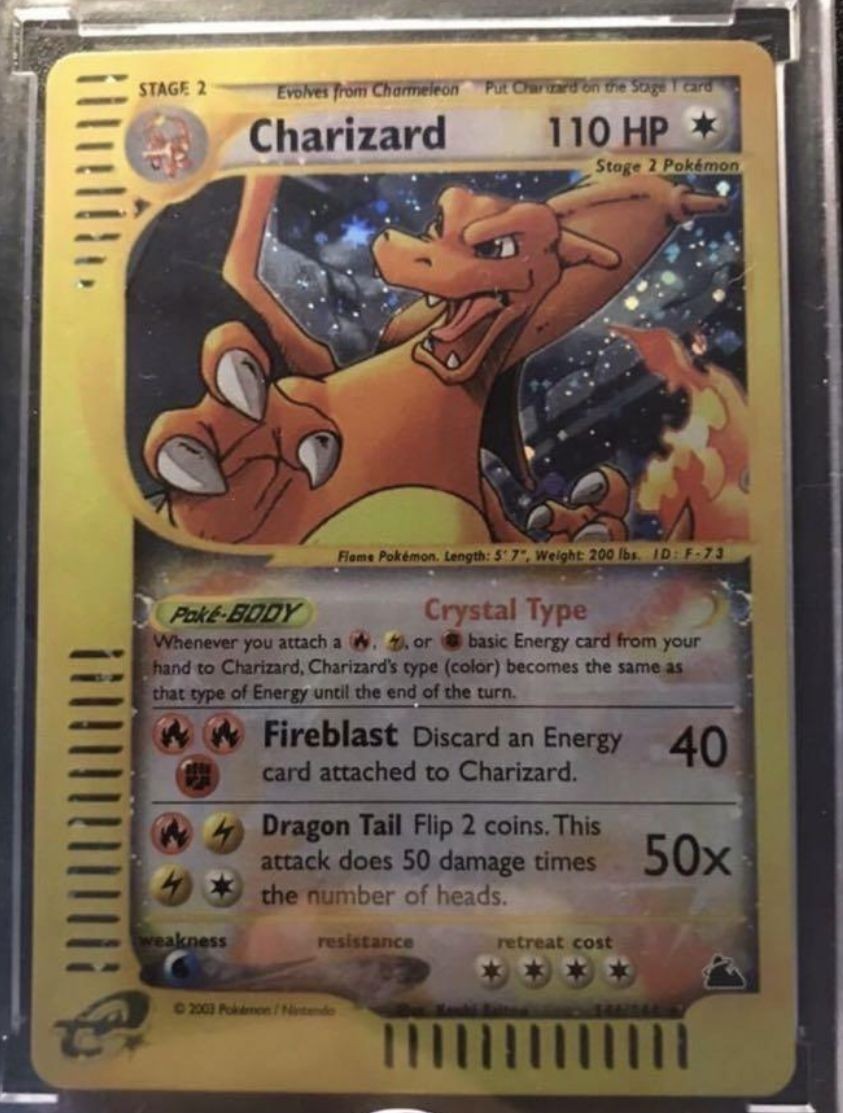 【本物保証，限定セール】 eシリーズ Charizard Crystal holoクリスタルタイプリザードン(シングルカード)｜売買されたオークション情報、yahooの商品情報をアーカイブ公開 - オークファン シングルカード