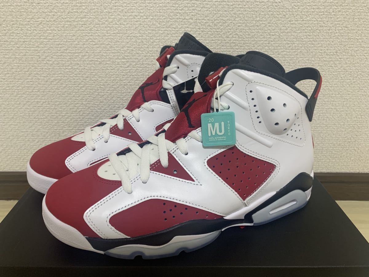 人気セール，SALE NIKE AIR JORDAN RETRO 6 エアジョーダン6 CARMINE ナイキ カマーマイン 26.5cm US8.5(26.5cm)｜売買されたオークション情報、yahooの商品情報をアーカイブ公開 - オークファン 26.5cm
