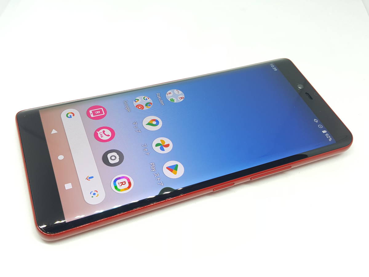 外観Bランク☆ジャンク品☆RAKUTEN☆P710　Rakuten hand(レッド)★3726000406☆10/19☆