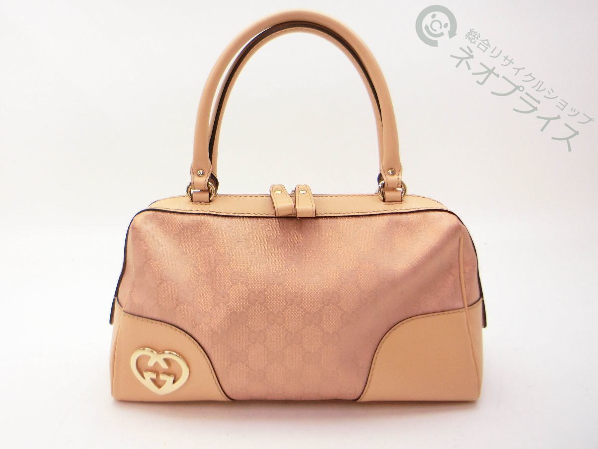 GGキャンバス GUCCI グッチ - ハート金具 長財布 ピンク メルカリ 