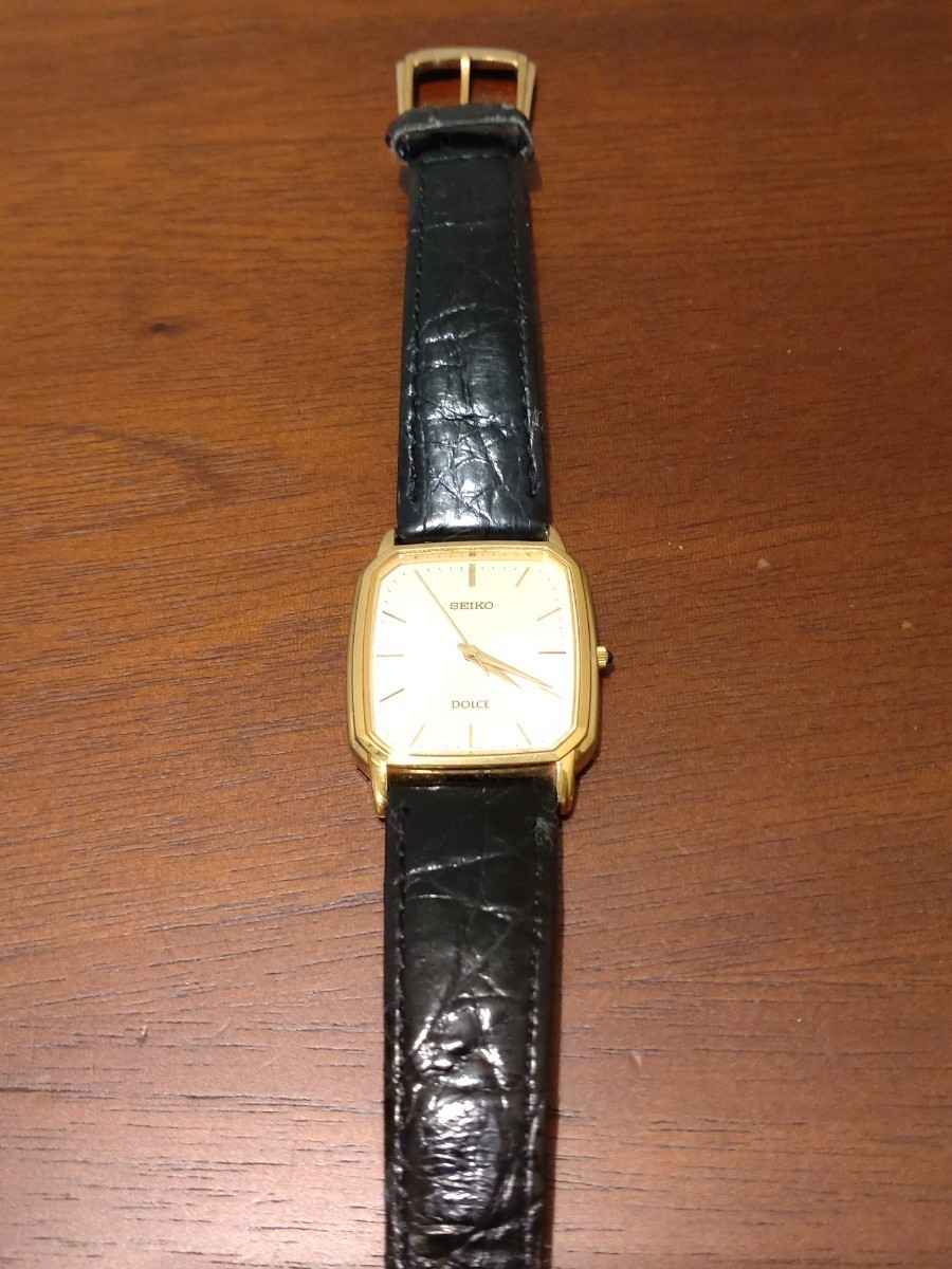 電池切れ SEIKO DOLCE メンズ腕時計 セイコー スクエア ドルチェ 8J41