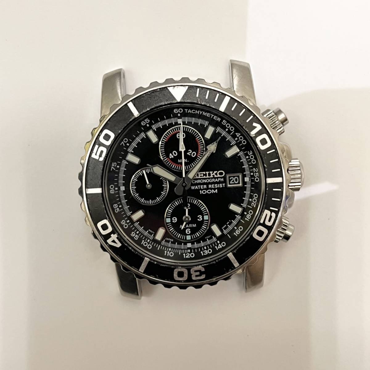 クロノグラフ セイコー SEIKO 7T62-0CV0 - 腕時計 1円 QZ Yahoo 