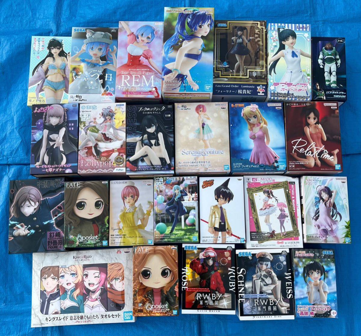 新品未開封】 プライズ 25個 リゼロ レム ラム 五等分の花嫁 中野一花 