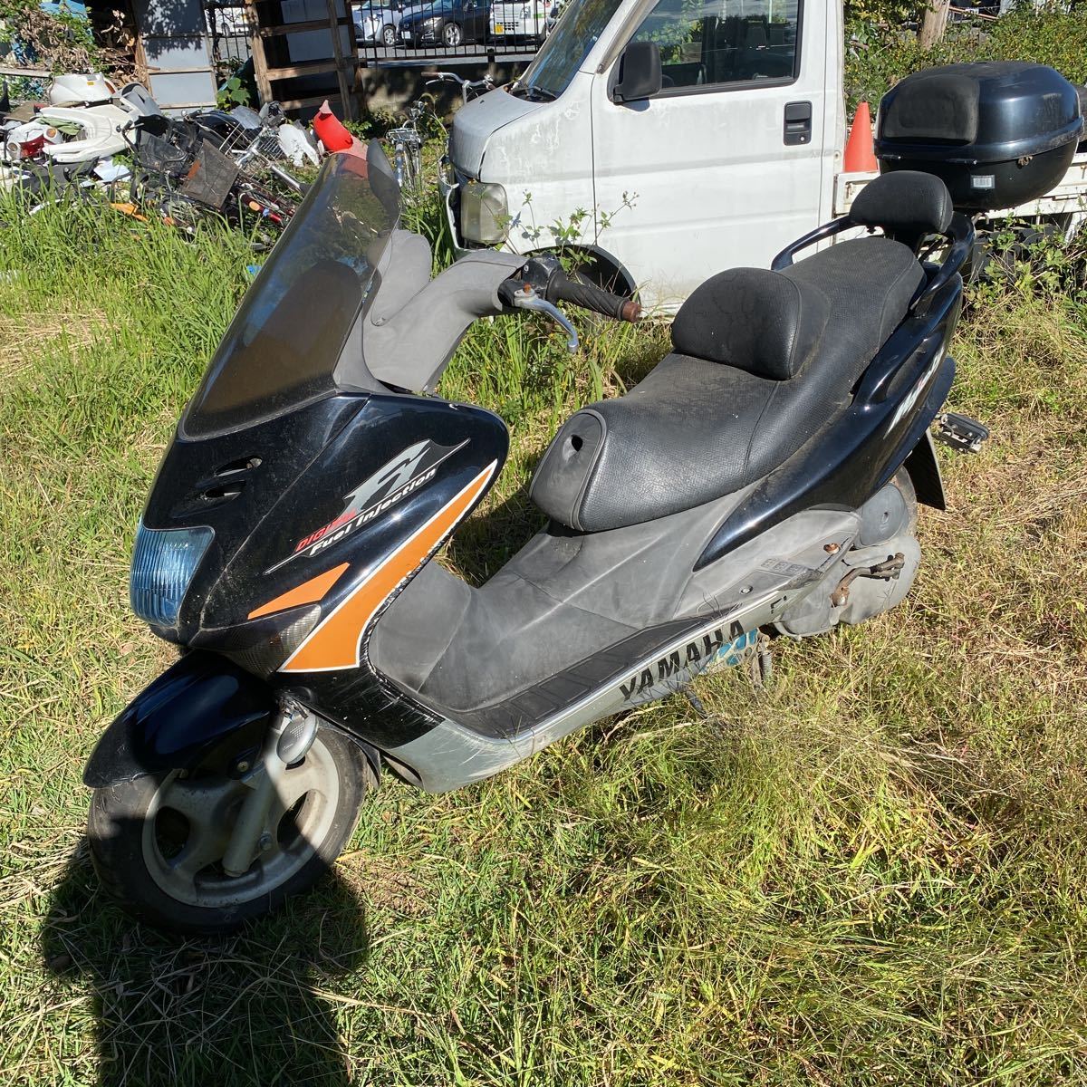 YAMAHA マジェスティ125 5CA YP125FI 5CA9トップケース付 ジャンクの 