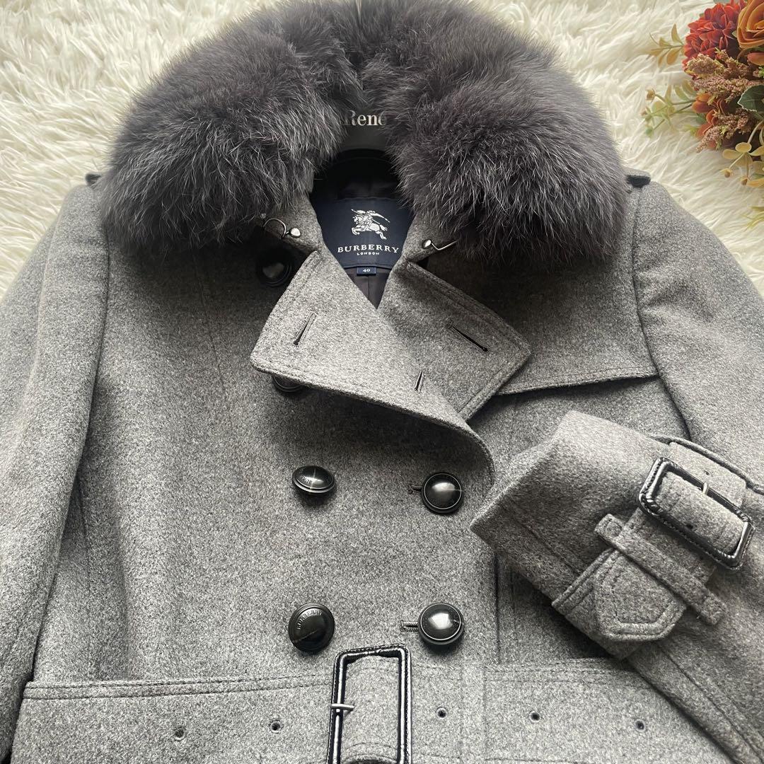 極美品 Burberry London バーバリーロンドン トレンチコート ロング 