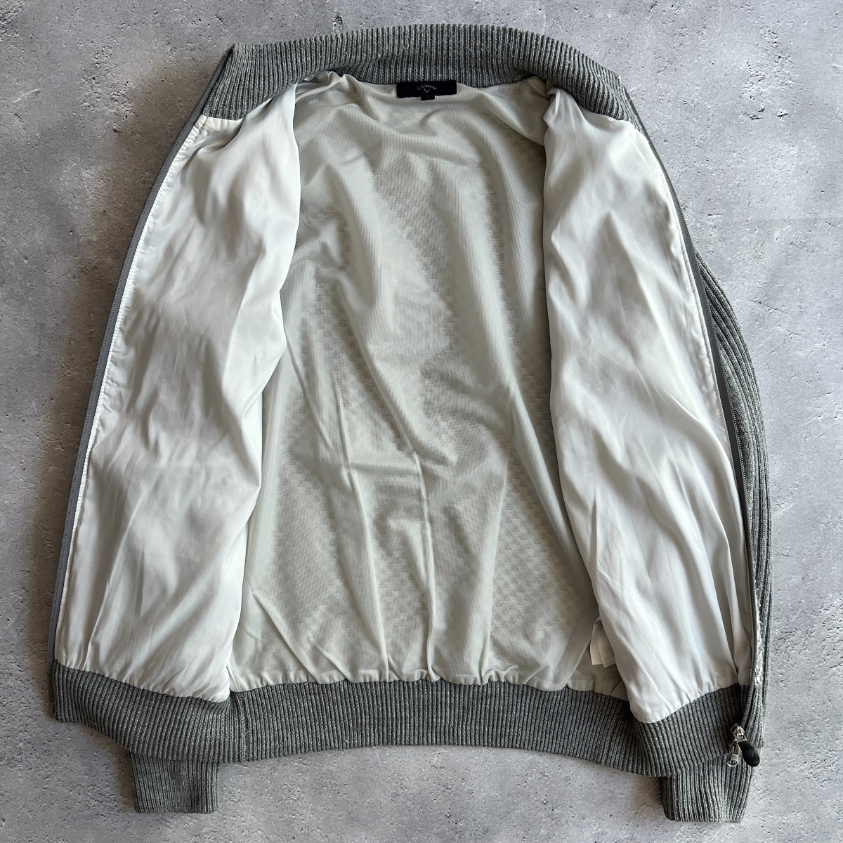 美品 / Callaway キャロウェイ / ハイネック ジップアップ ニット