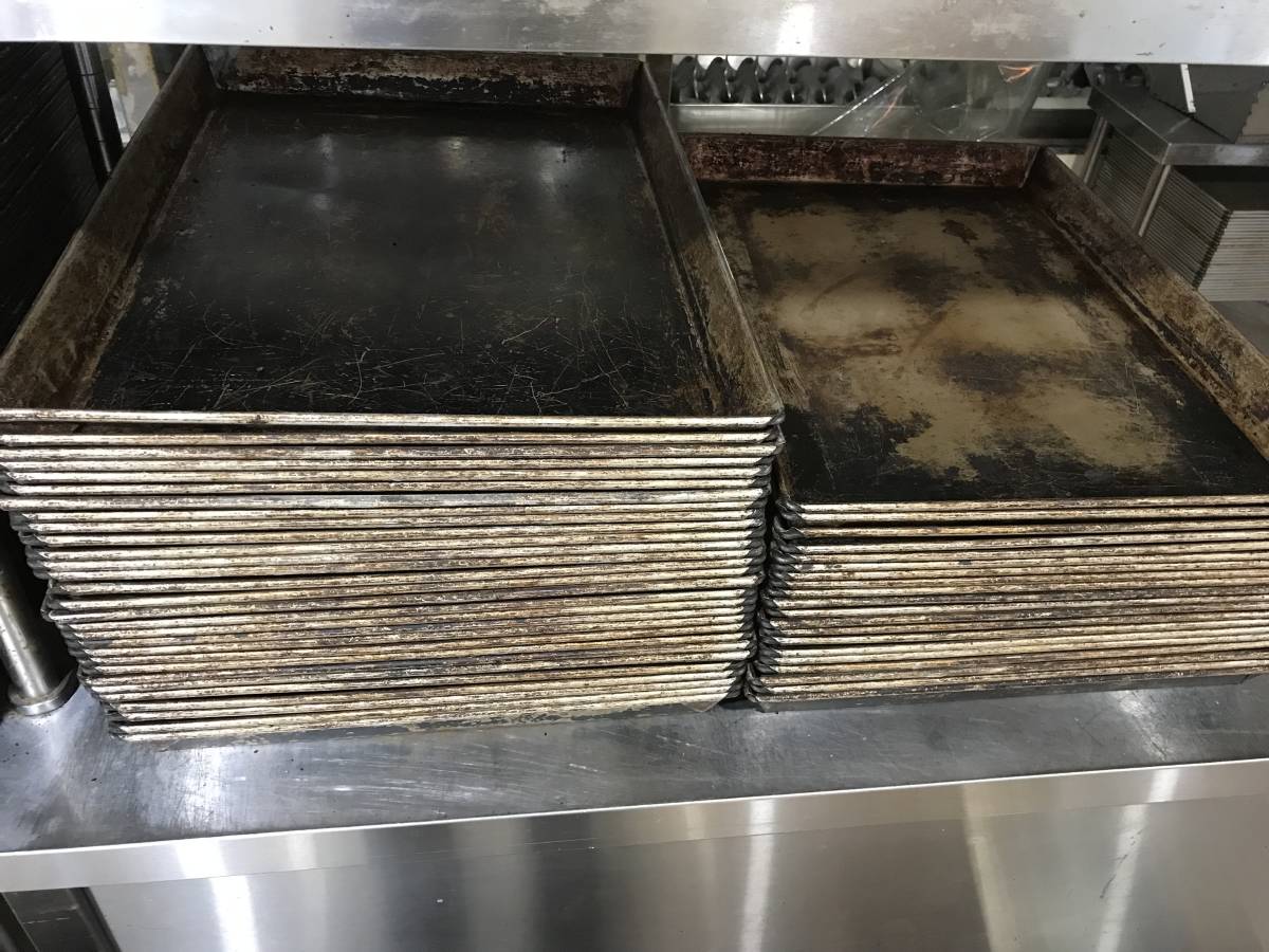 岩手　盛岡発　オーブン用　天板　 W530mm×D380mm×H40mm　10枚セット　焼菓子　製菓 製パン 洋菓子　送料激安！
