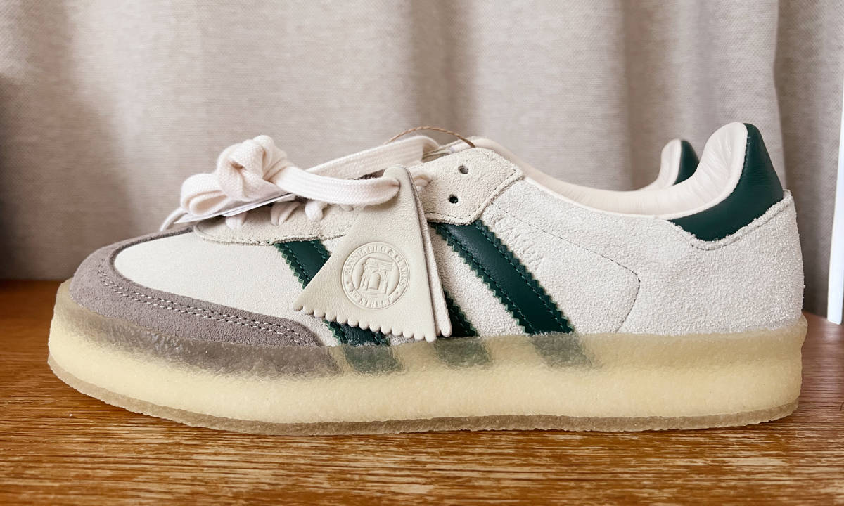 Ronnie Fieg Clarks adidas Samba White Green 26cm US8 ロニー 