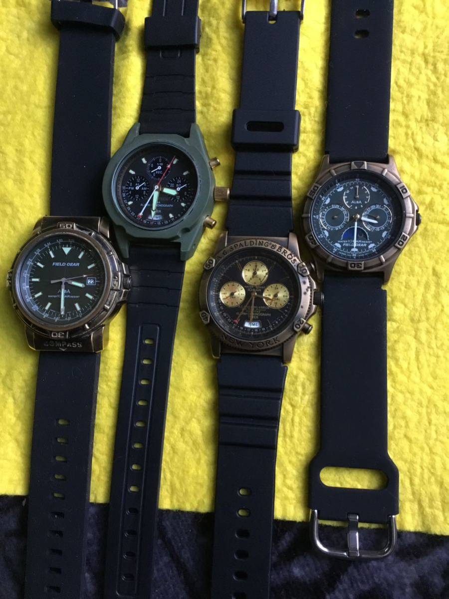 セイコー スーパー 手巻き時計稼働品です。 青ベルト Yahoo 全て