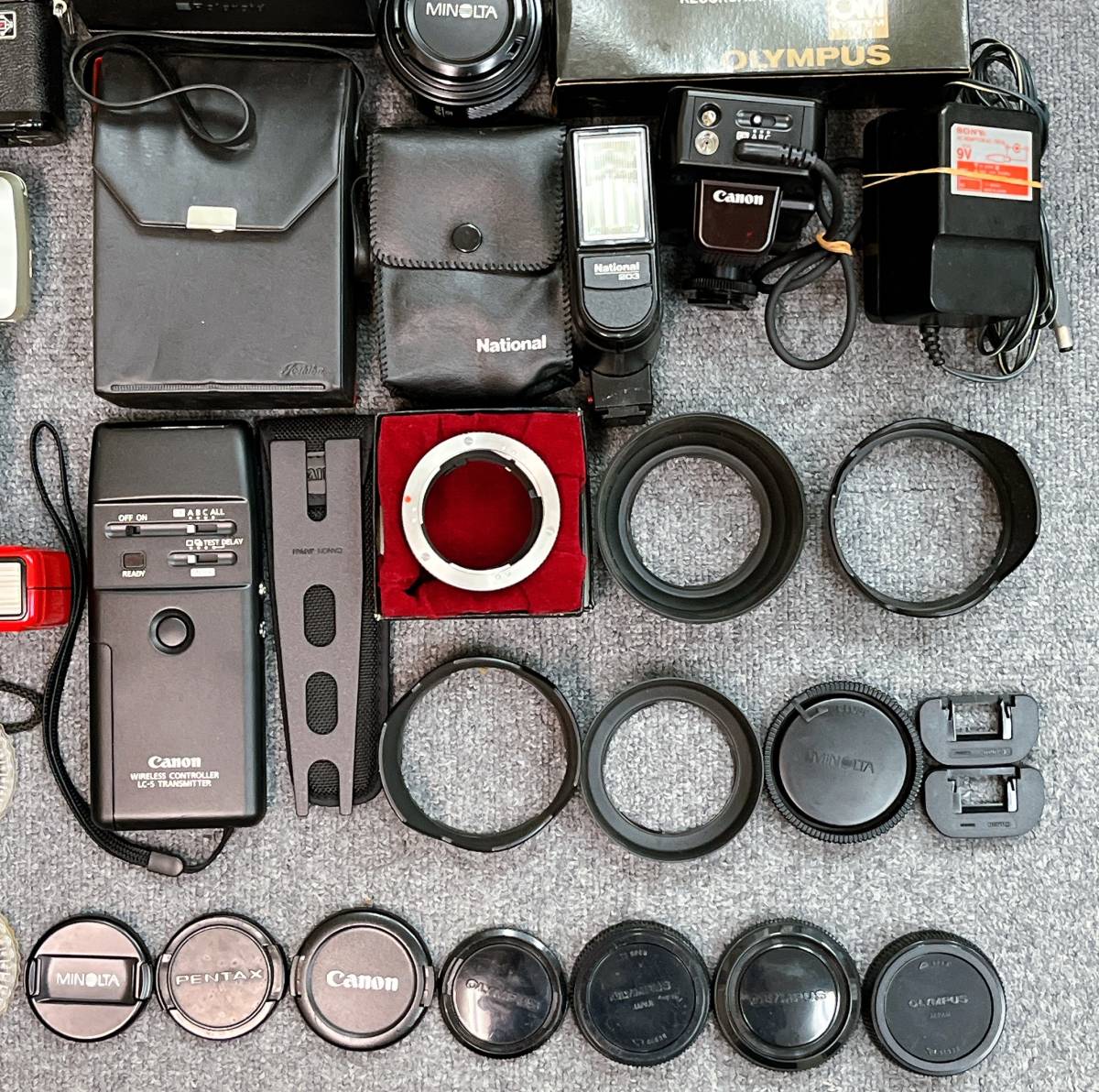 Canon ジャンク レンズ 大量 まとめ カメラ など Olympus Konica RICOH