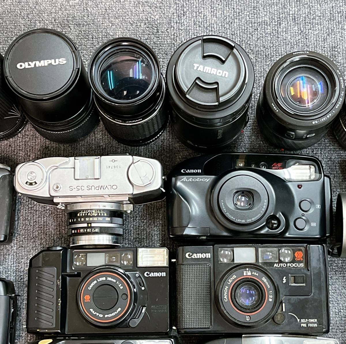 Canon ジャンク レンズ 大量 まとめ カメラ など Olympus Konica RICOH