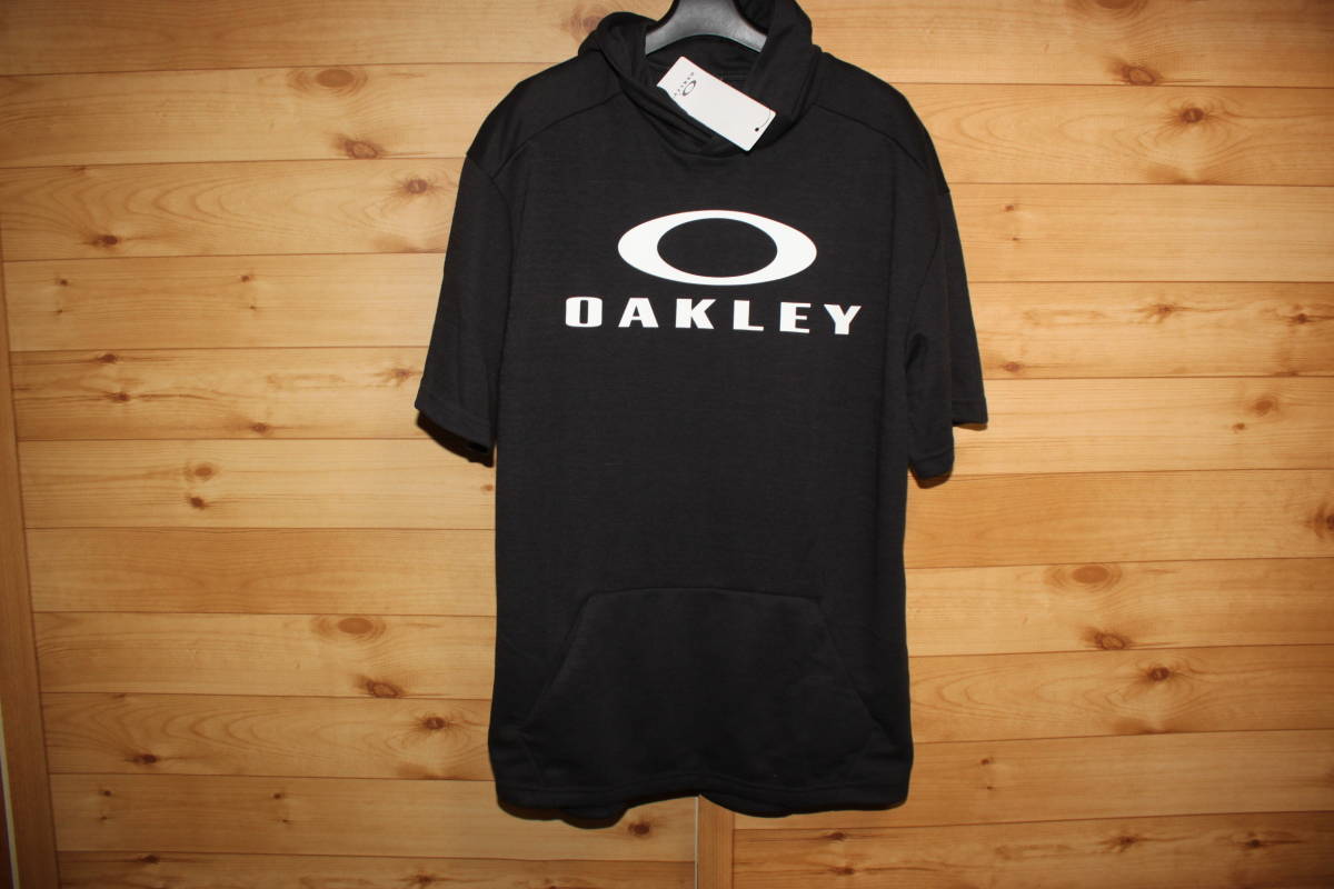 未使用　メンズXL　オークリーOAKLEY　スウェット半袖パーカー　送料無料即決