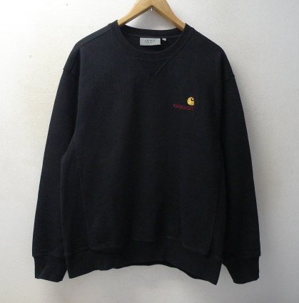 ◇WACKOMARIA × carhartt ワコマリア カーハート ロゴ刺繍 クルー 