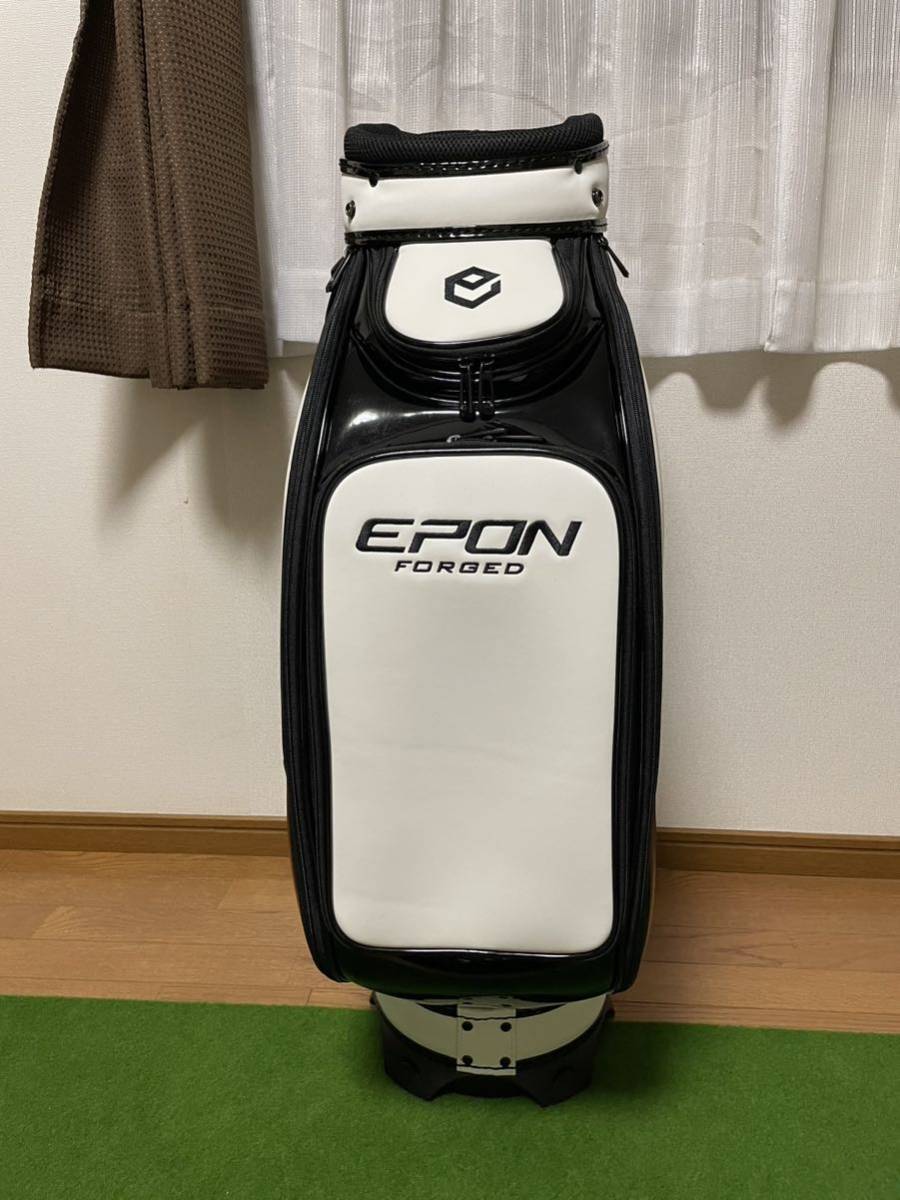EPON FORGED キャディバッグ ホワイト/ブラック エポン キャディバッグ EPON 【公式通販】