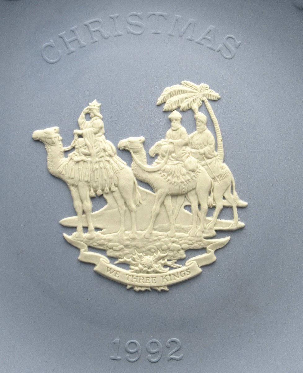 A786 WEDGWOOD ウェッジウッド 1992 ジャスパー クリスマス プレート