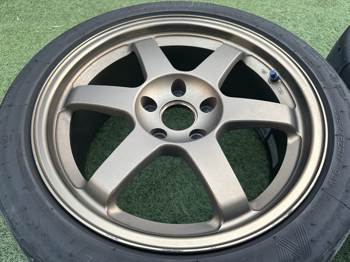 希少】RAYS TE37 VOLK ボルクレーシング 17インチ8J+38 114.3 5H 4本