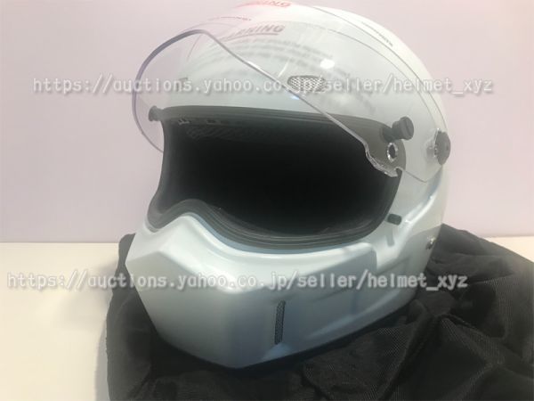 1円★新品最新♪軽量日本未発売SIMPSON風バンディット9シンプソン仕様ATV-1白ガラス繊維フルフェイスヘルメット☆CRG♪サイズXL