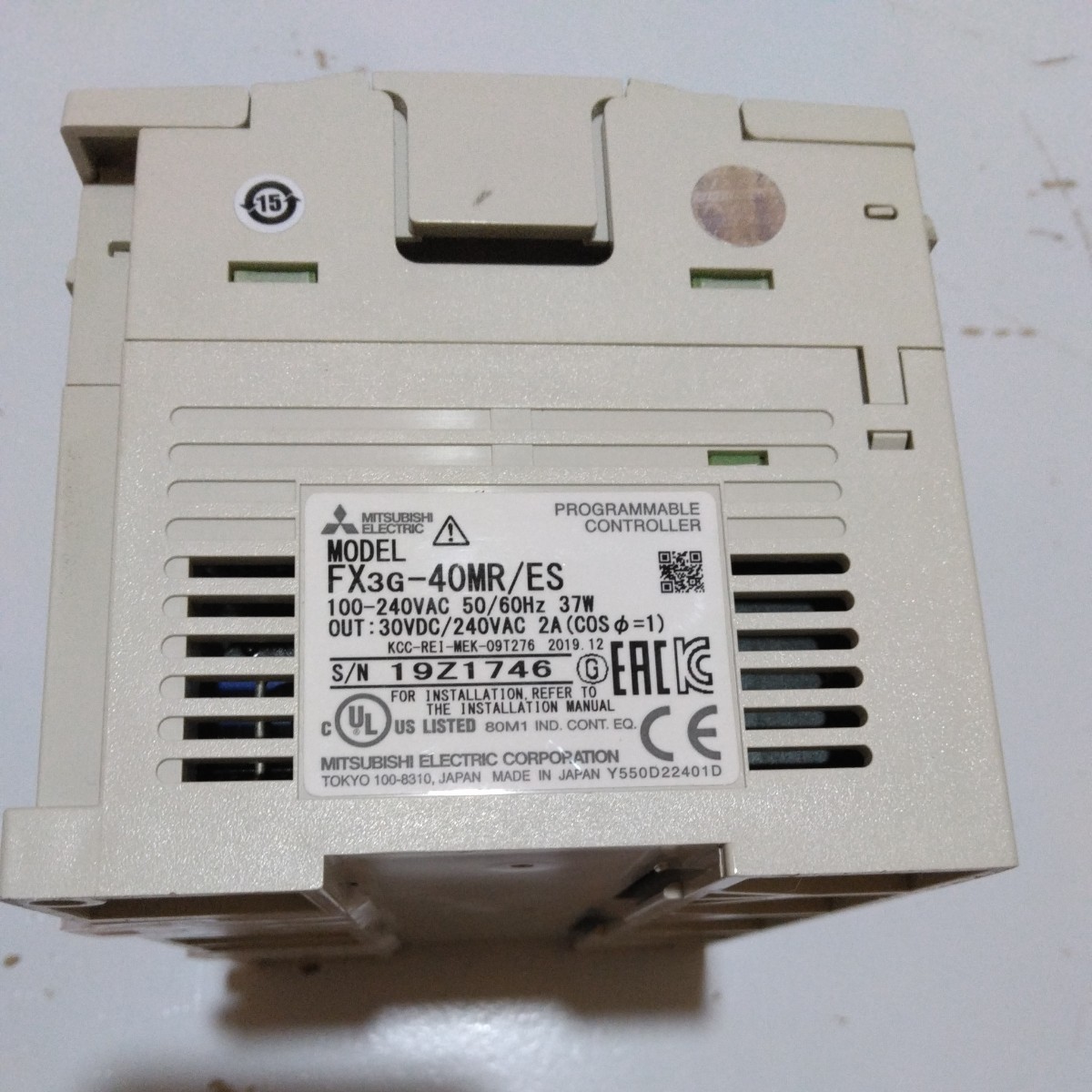 三菱電機 シーケンサ FX3G-40MR/ES 中古品 動作確認済