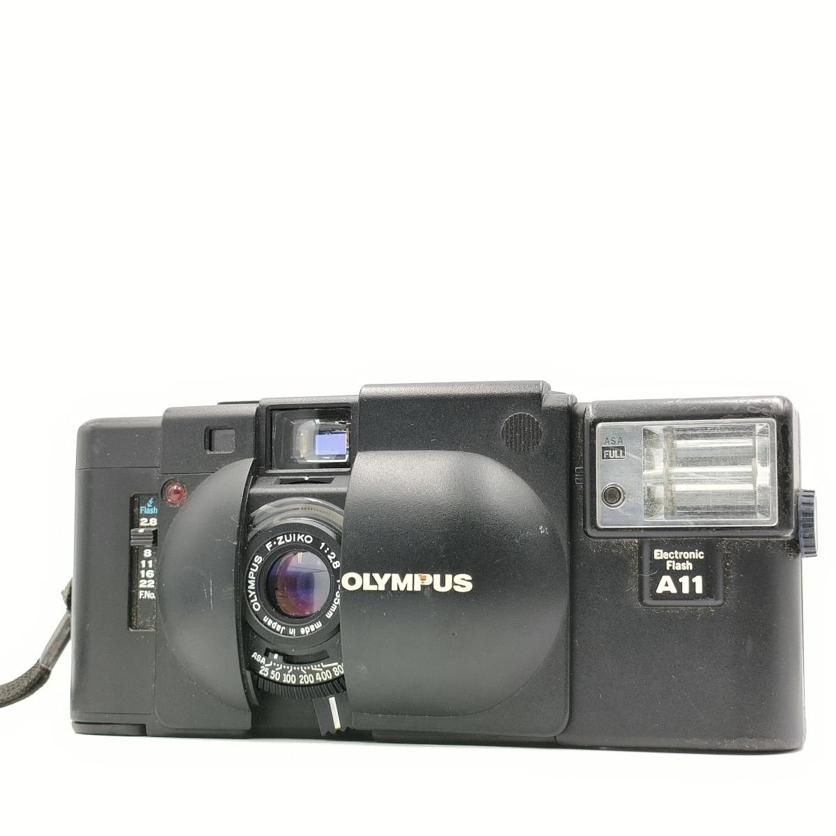 カメラ Olympus XA F.Zuiko 35mm f2.8 + A11 コンパクト 本体 ジャンク
