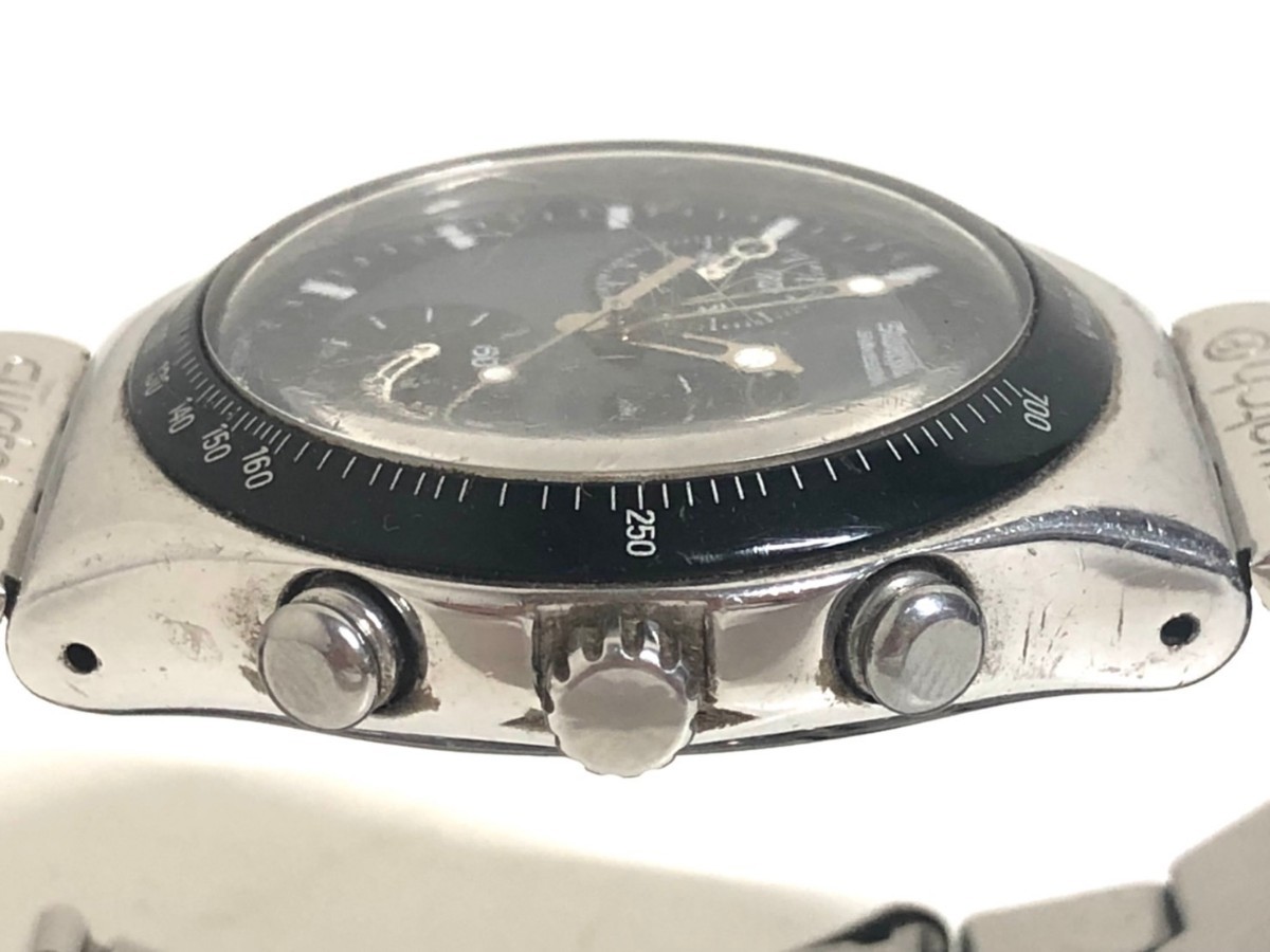 Swatch IRONY クロノグラフ メンズ腕時計 AG1999 クォーツ ブラック 