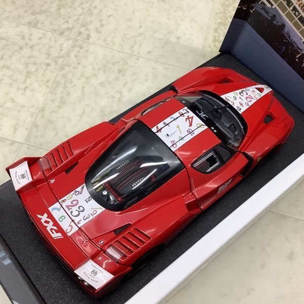 1/18 マテル エリート フェラーリ FXX 1/18 SCALE Hot Wheels ELITE Ferrari FXX Pearl White with Silver